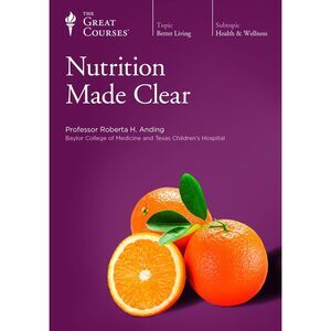 The Great Courses Nutrition Made Clear DVD Set + Guidebook NEW Sealed